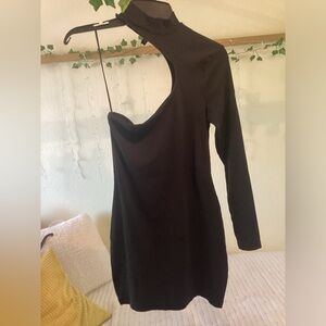 Black 1 Sleeve Dress